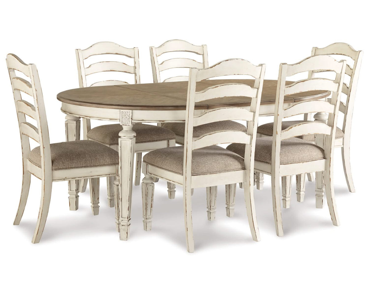 Realyn Dining Table and 6 Chairs