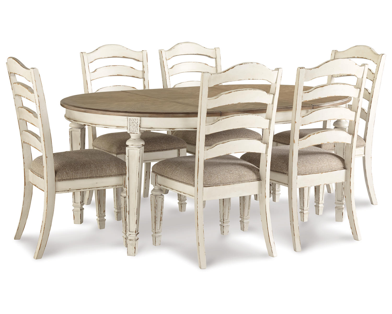 Realyn Dining Table and 6 Chairs