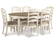 Realyn Dining Table and 6 Chairs