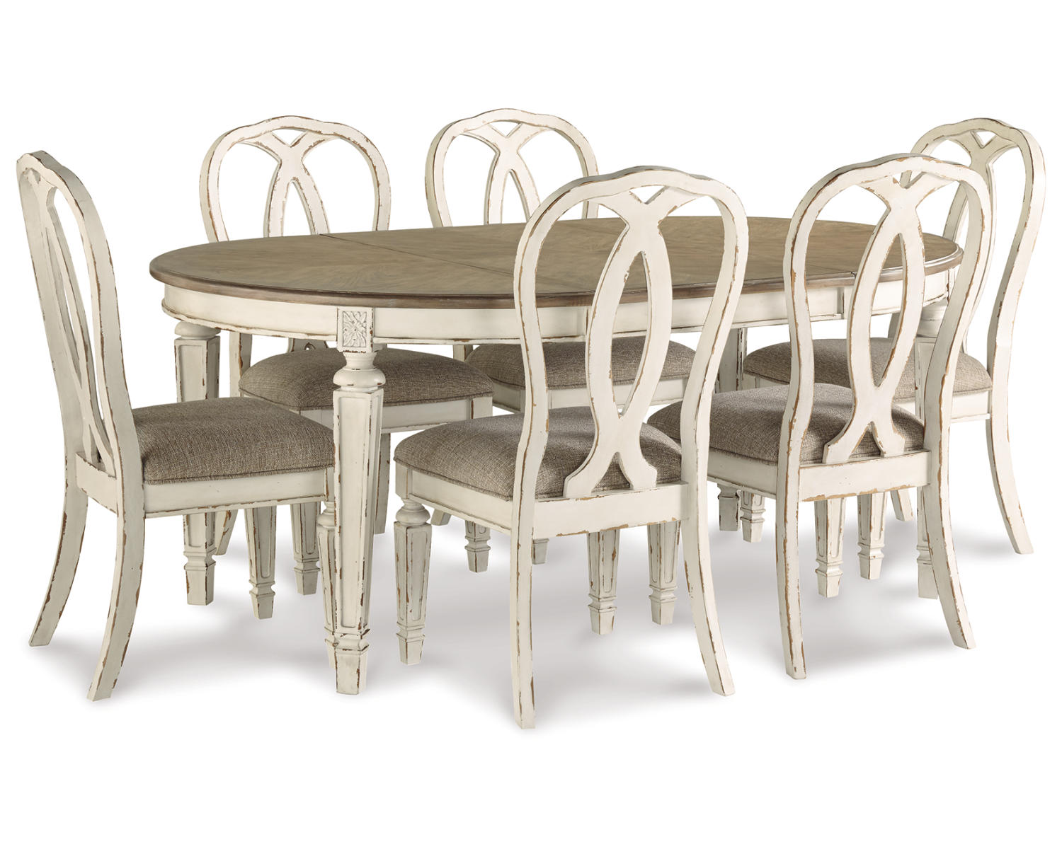 Realyn Dining Table and 6 Chairs