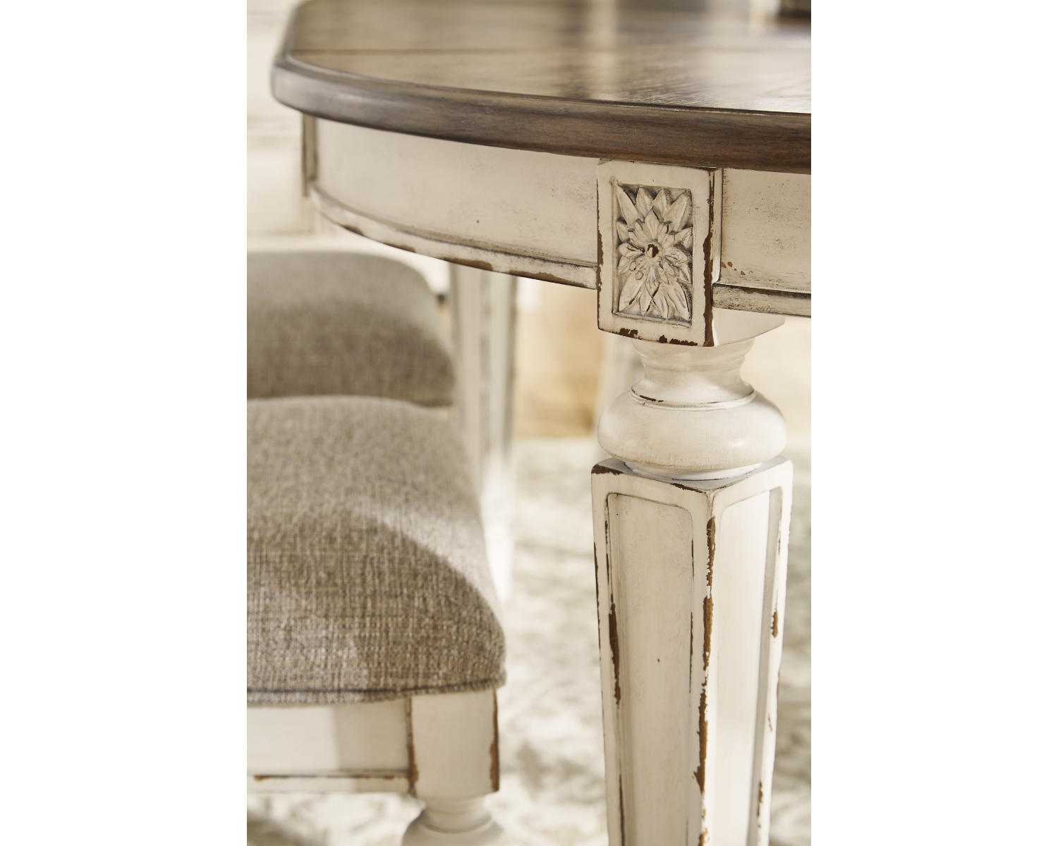 Realyn Dining Table and 8 Chairs