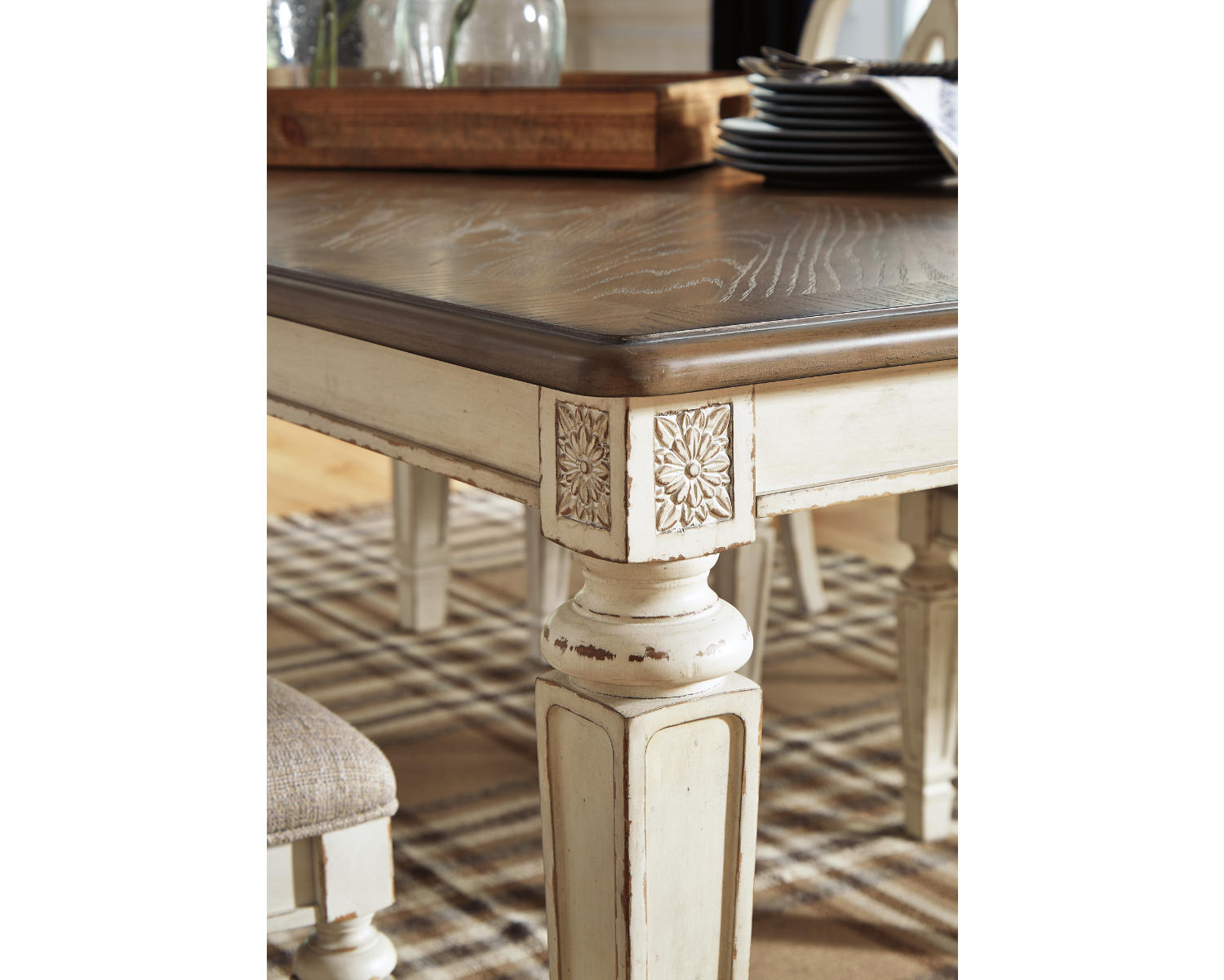 Realyn Dining Table and 8 Chairs