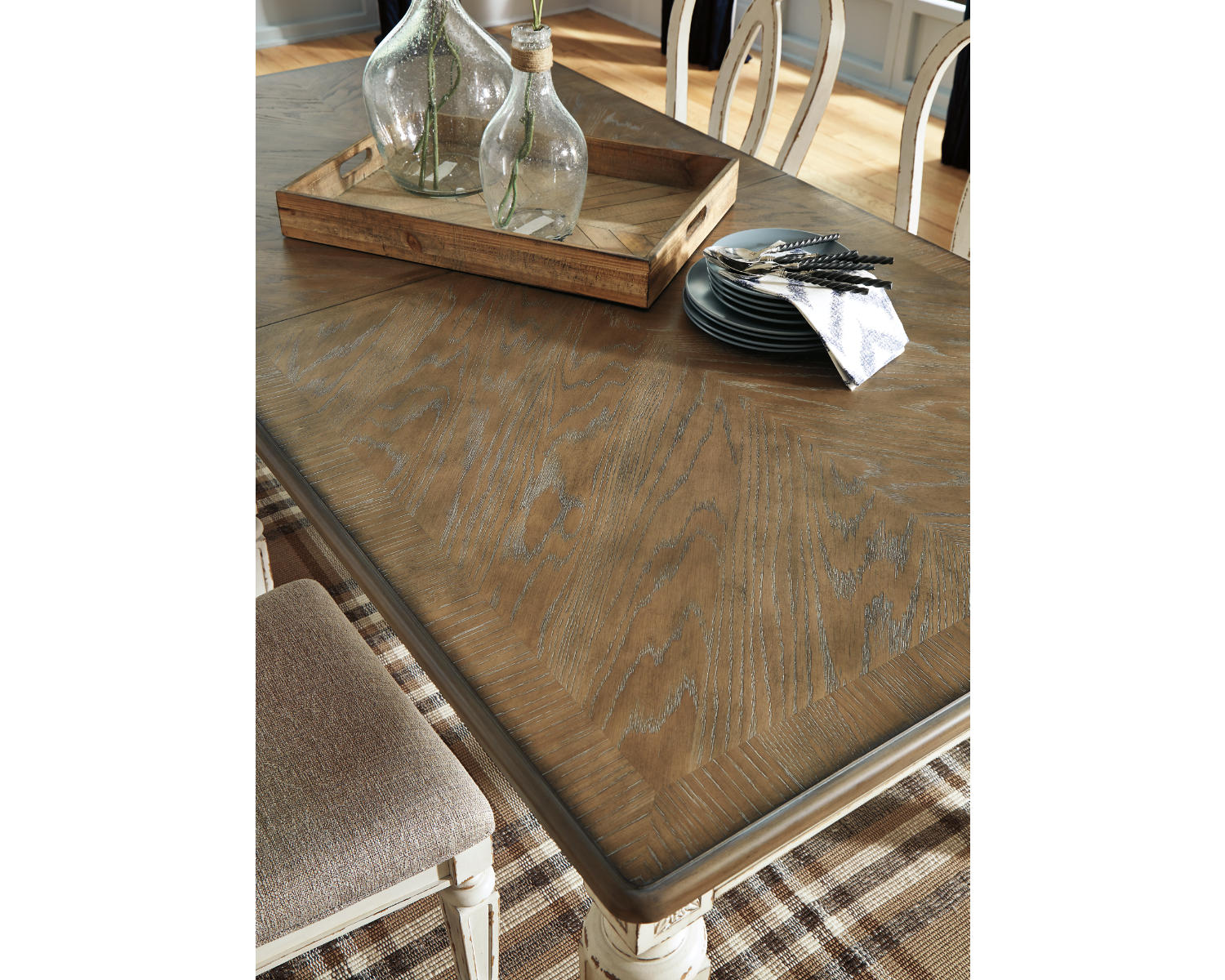 Realyn Dining Table and 8 Chairs