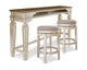Realyn Counter Height Dining Table and 2 Barstools