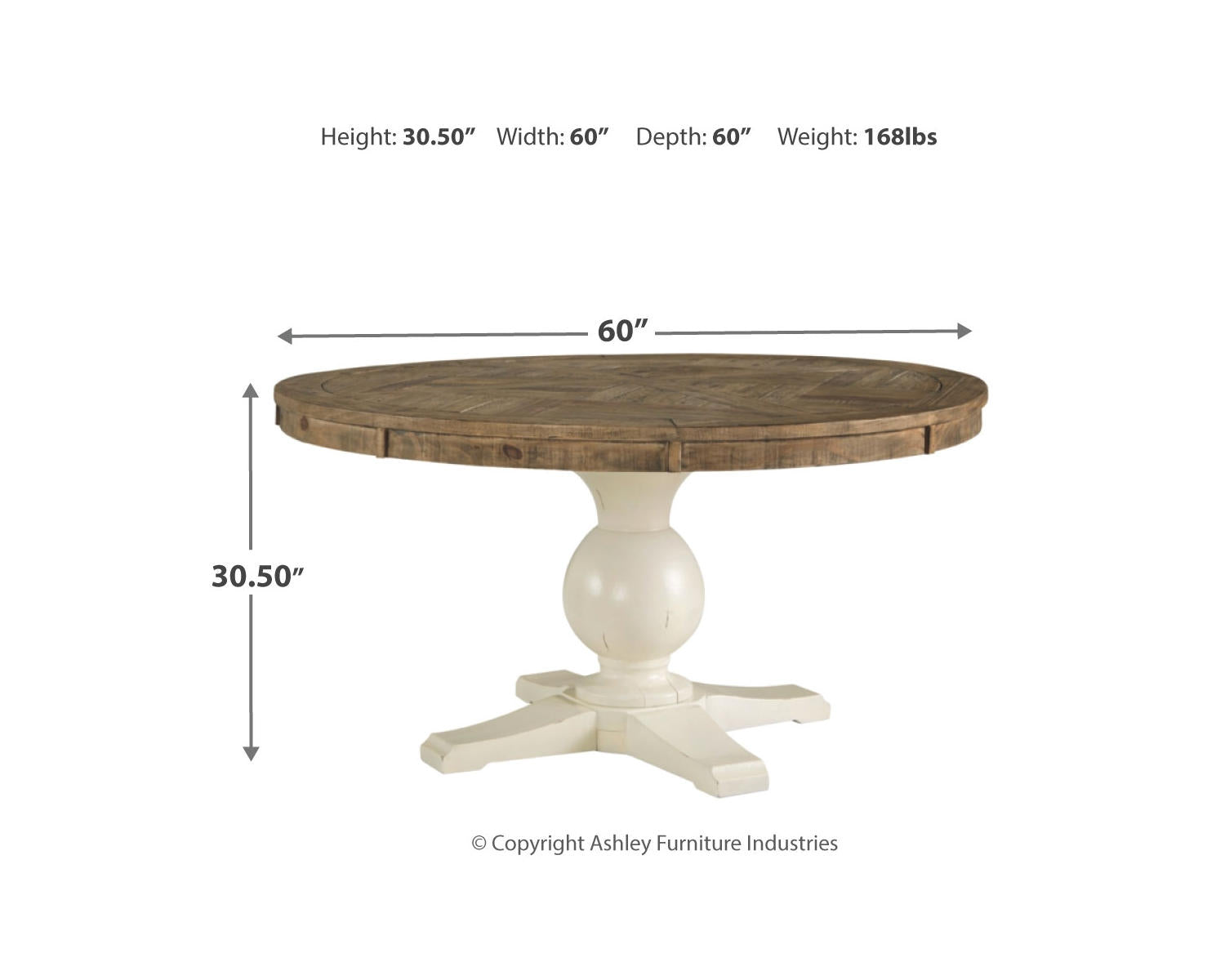 Grindleburg Dining Table and 4 Chairs