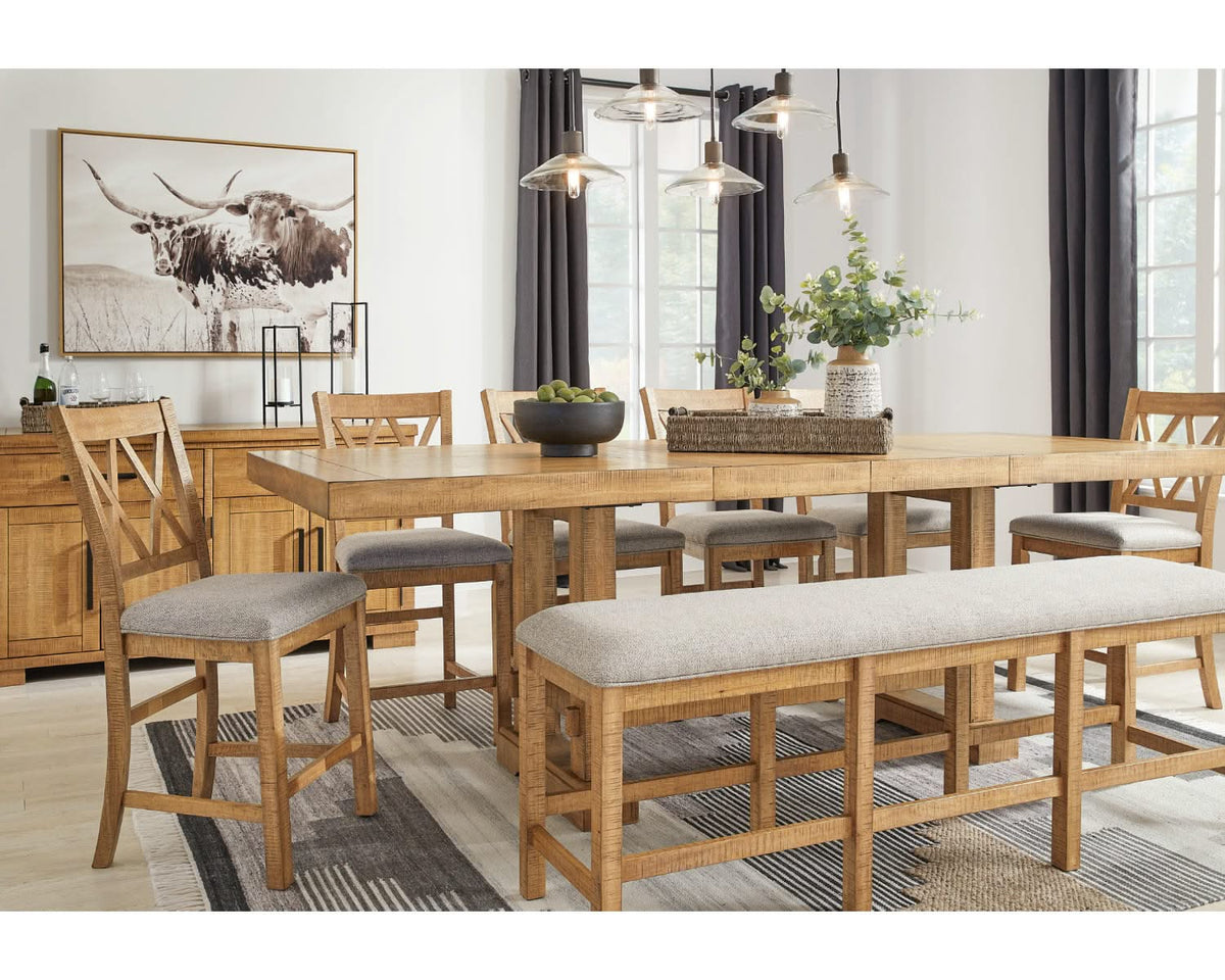 Banco de comedor Havonplane de 72" de altura de mostrador