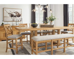 Banco de comedor Havonplane de 72" de altura de mostrador