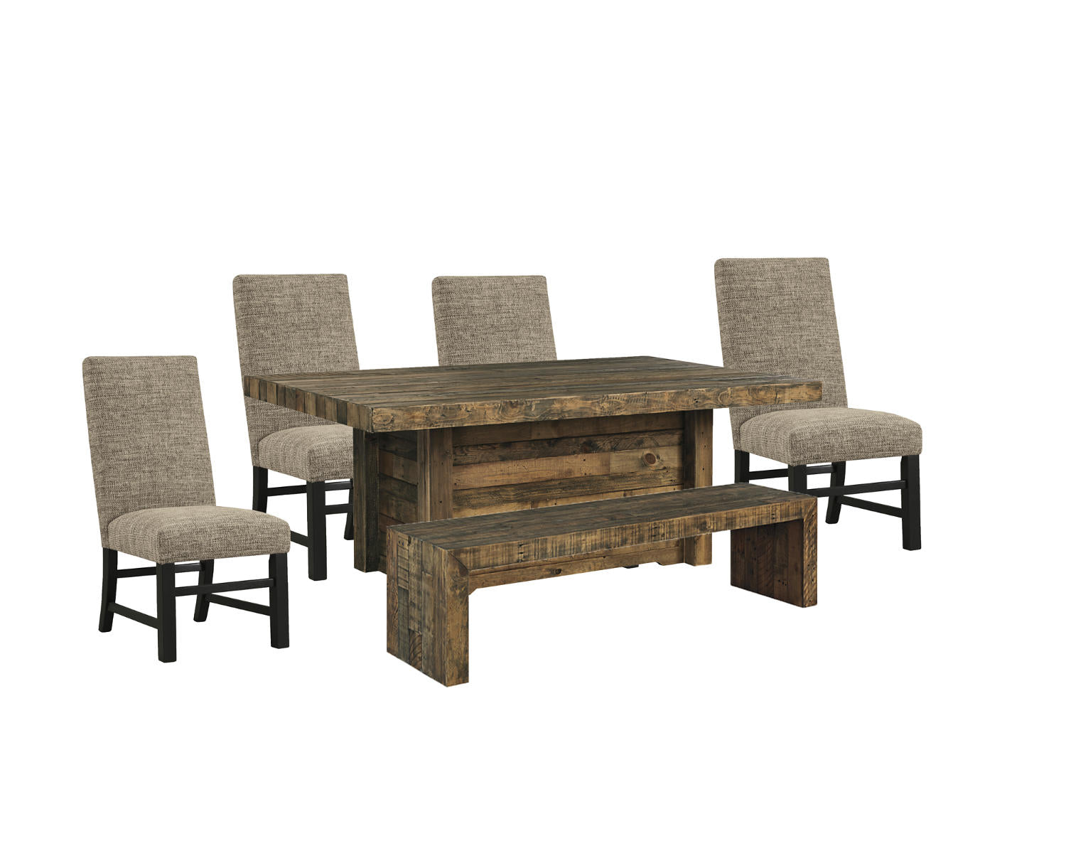 Sommerford Dining Table with 4 Chairs and Bench