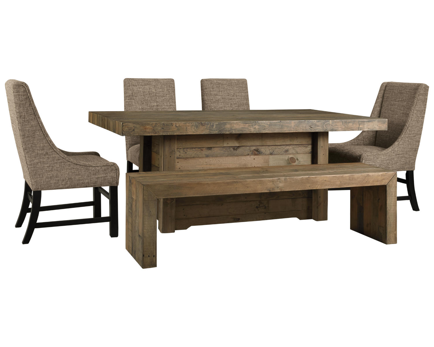 Sommerford Dining Table with 4 Chairs and Bench