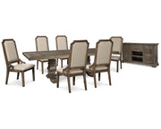 Wyndahl Dining Table with 6 Chairs and Server
