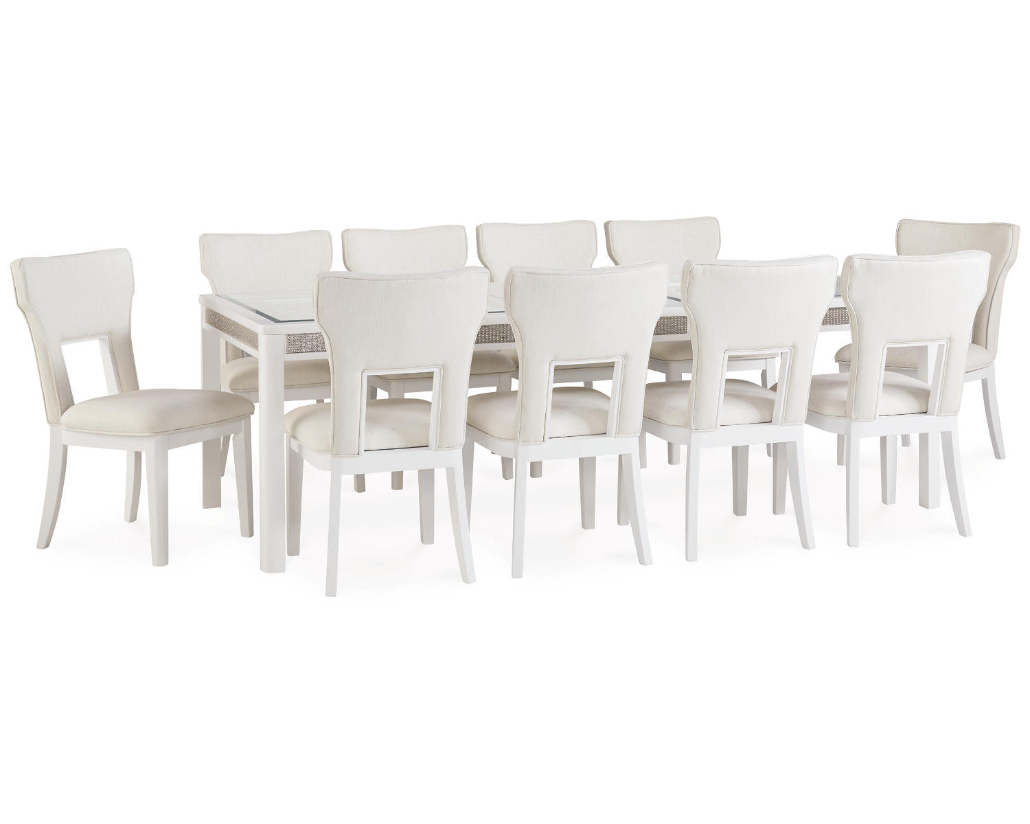 Chalanna Dining Table and 10 Chairs