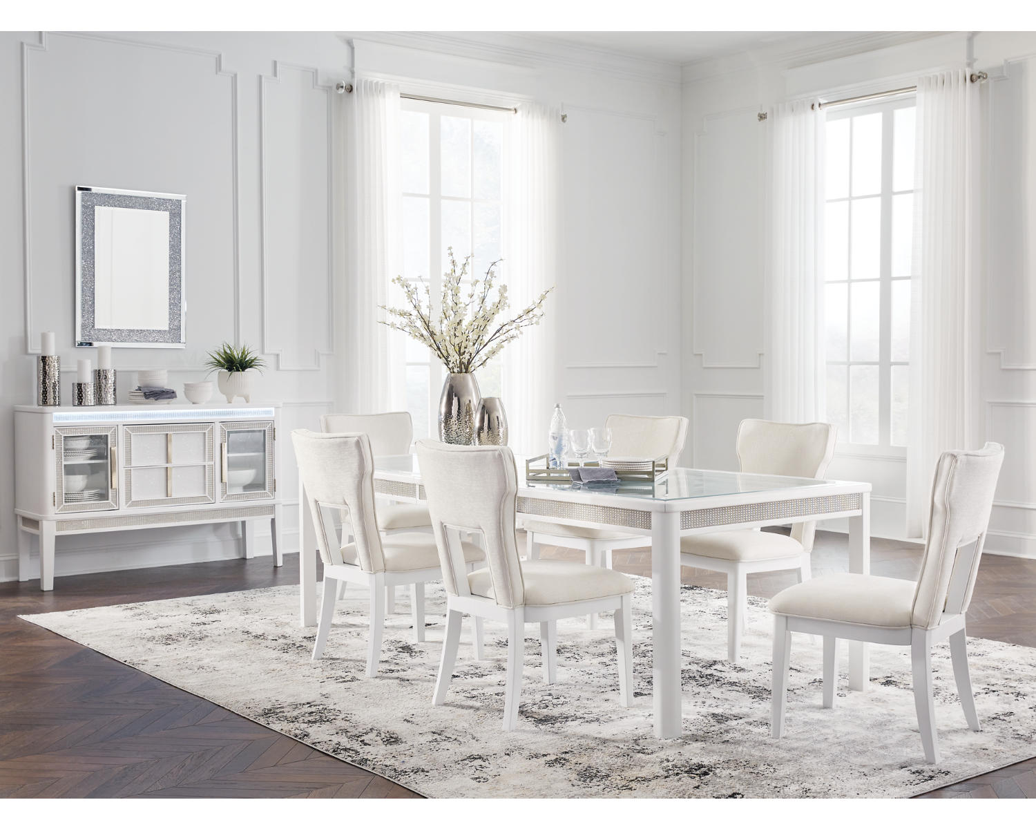 Chalanna Dining Table and 6 Chairs