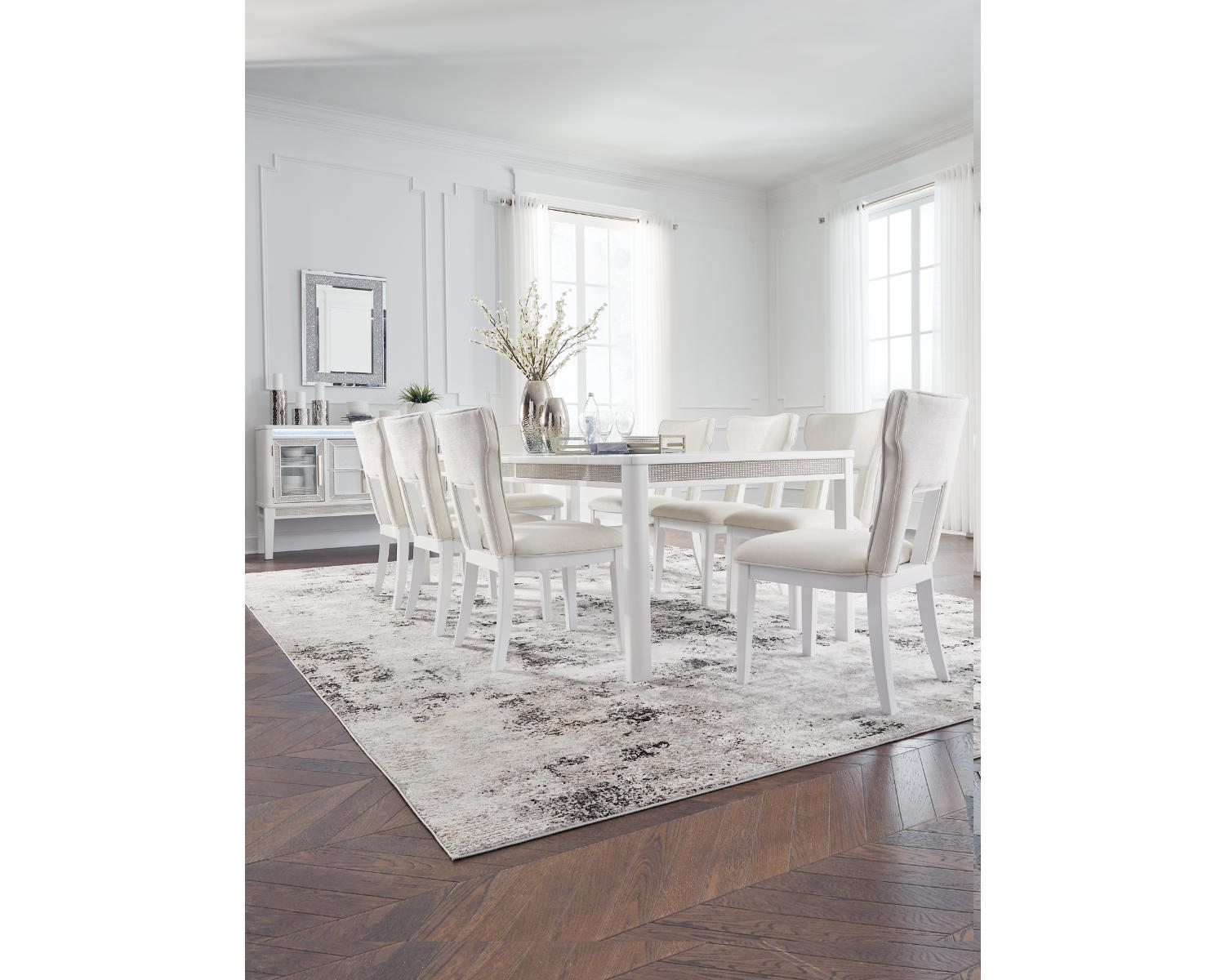 Chalanna Dining Table and 8 Chairs