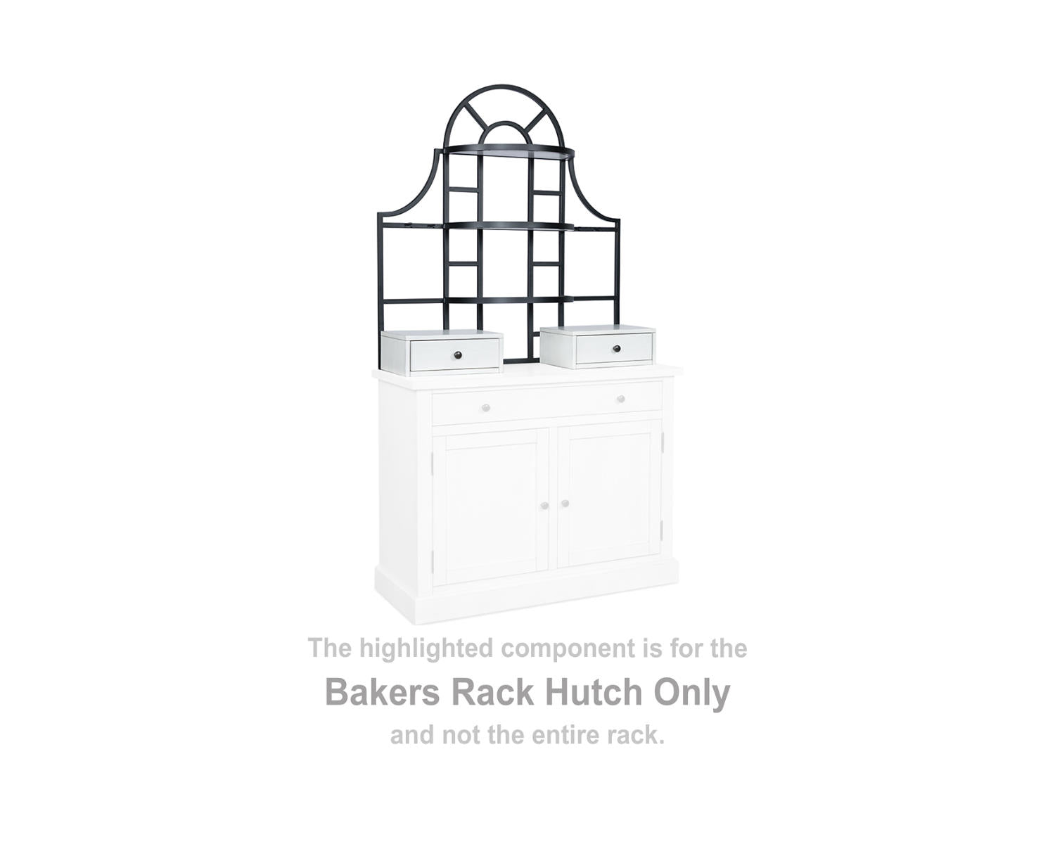 Greddinton Bakers Rack Hutch