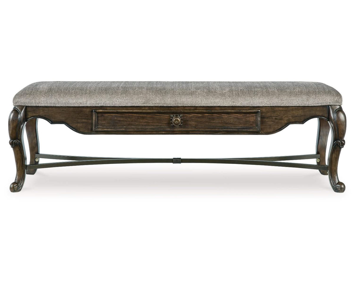 Mesa de comedor Maylee, 2 sillas y banco