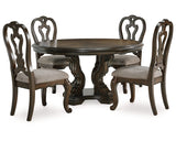 Mesa de comedor Maylee y 4 sillas
