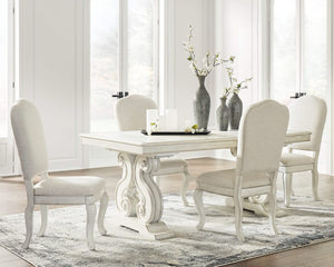 Mesa de comedor Arlendyne y 4 sillas