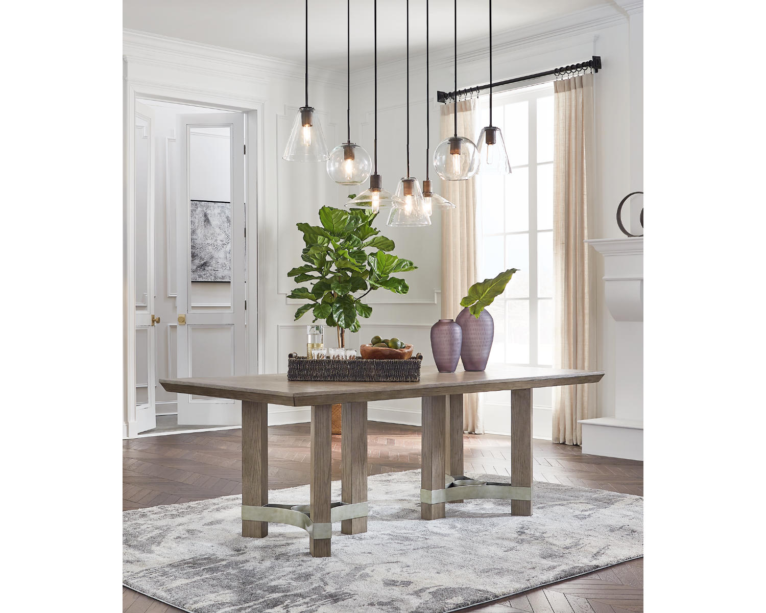 Chrestner Dining Table and 6 Chairs