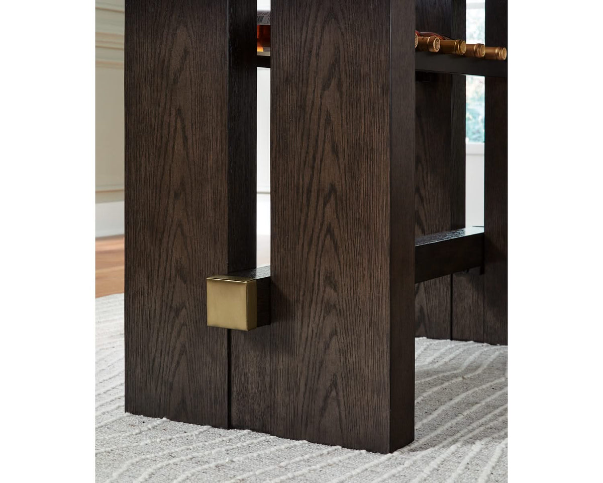 Mesa de comedor Burkhaus de altura de mostrador y 4 taburetes