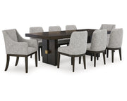 Burkhaus Dining Table and 8 Chairs