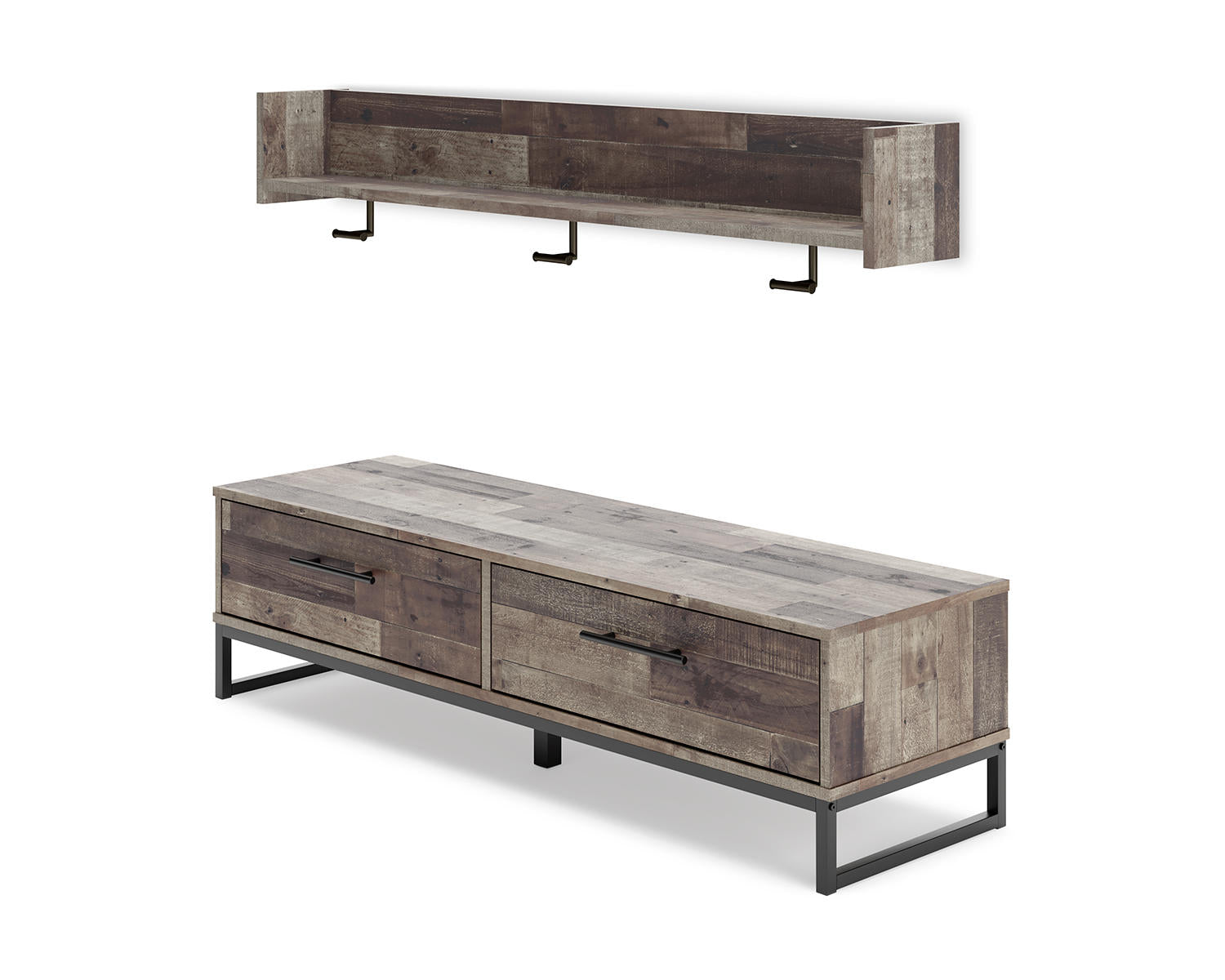 Neilsville Bench with Coat Rack