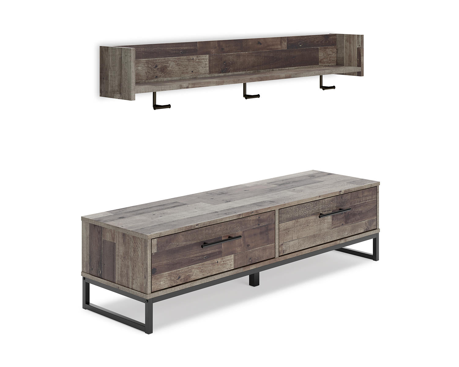Neilsville Bench with Coat Rack