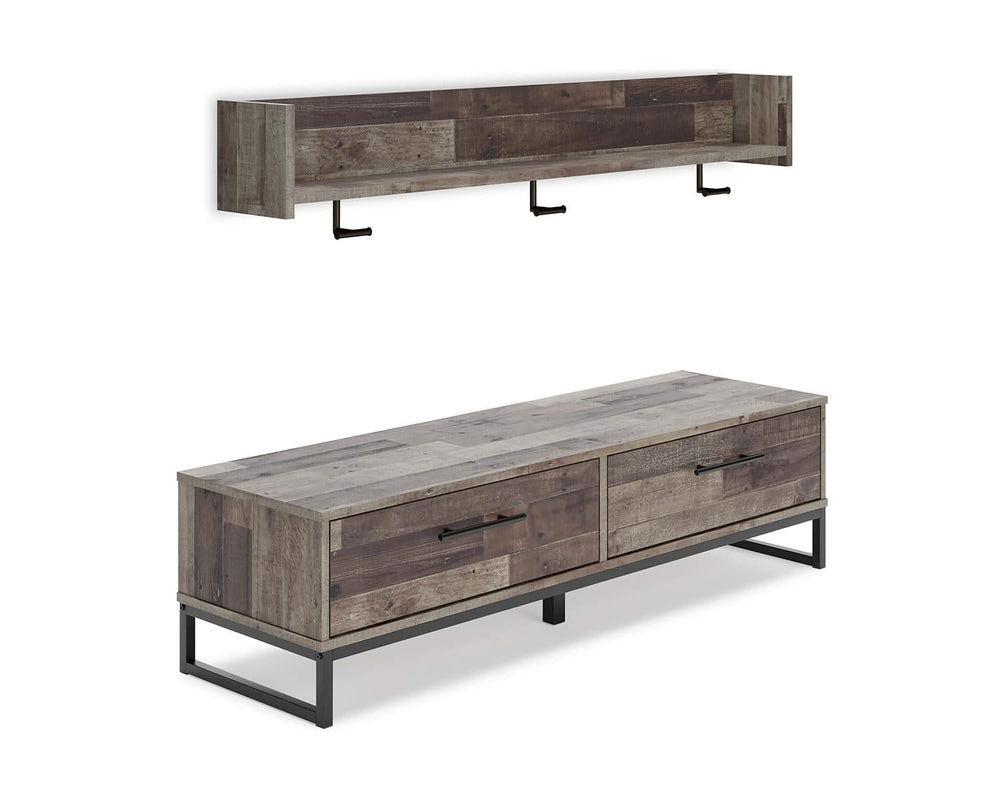 Neilsville Bench with Coat Rack