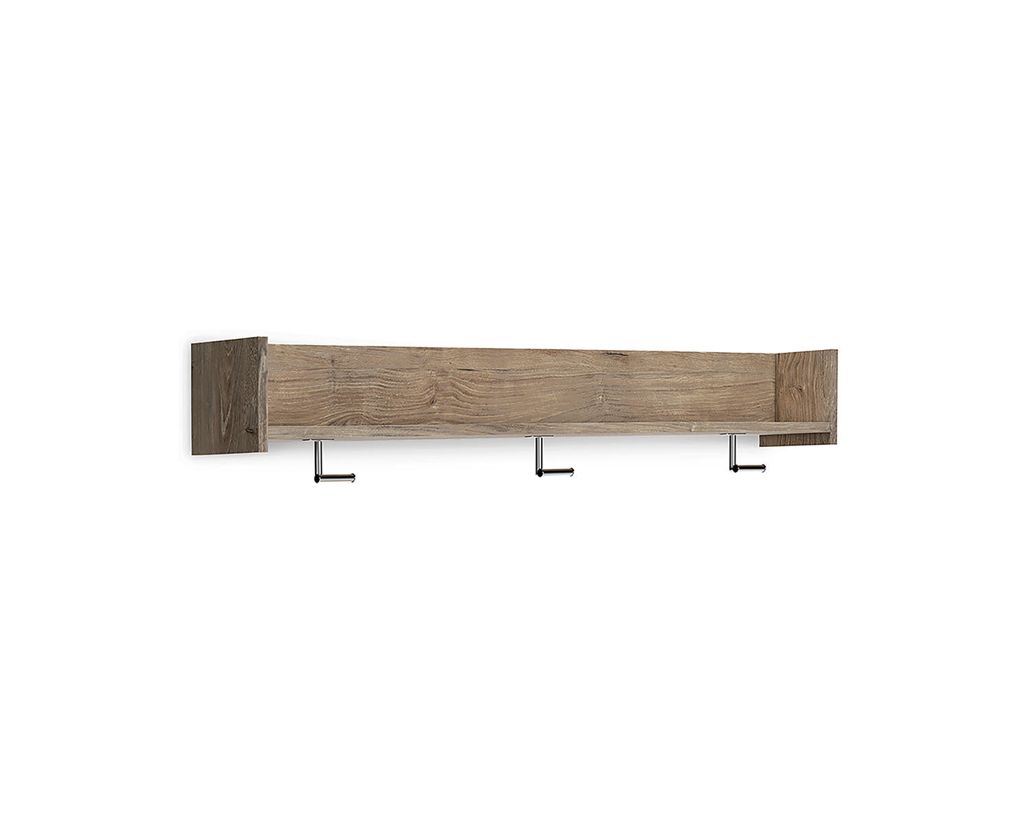 Oliah Wall Mounted Coat Rack with Shelf