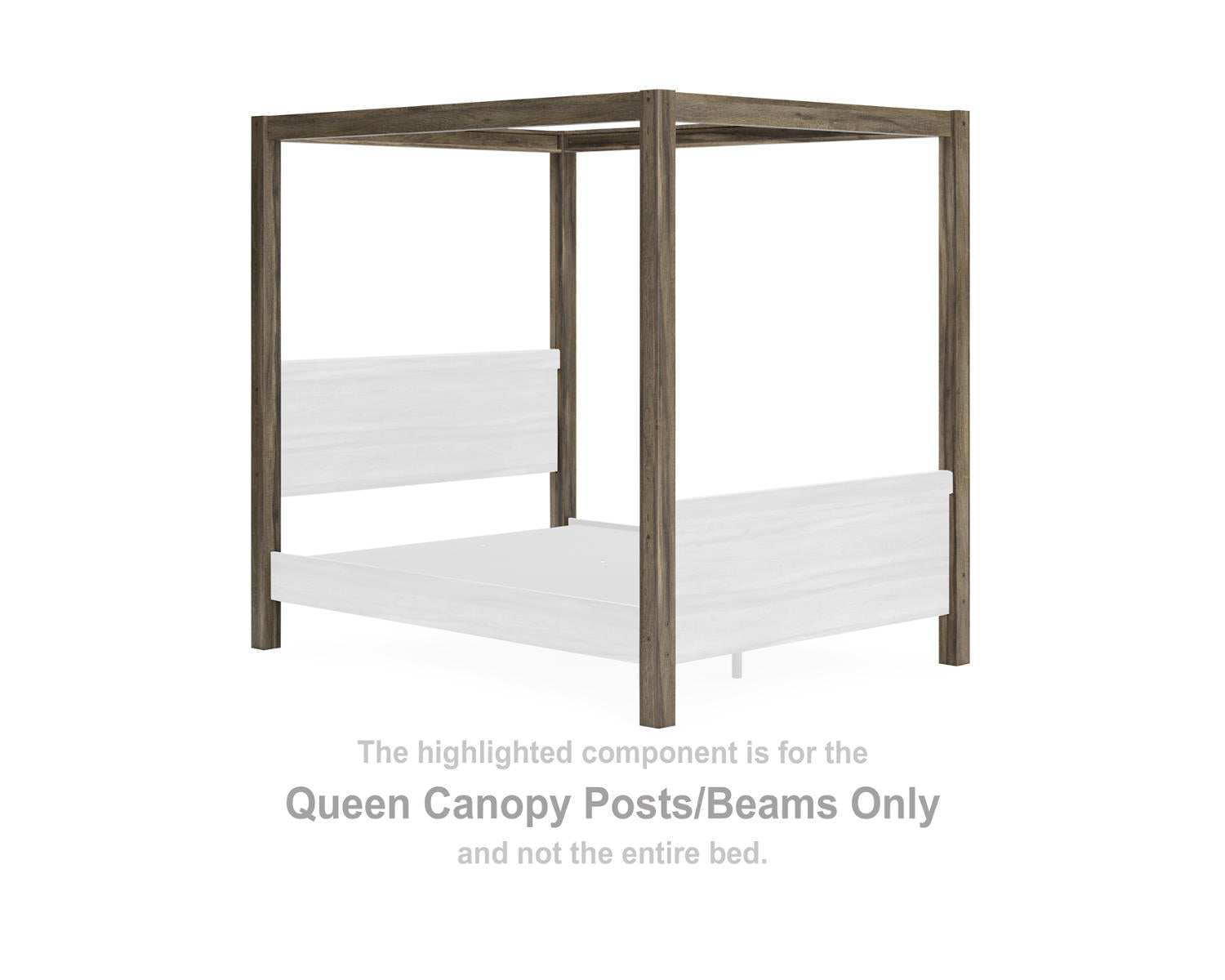 Shallifer Queen Canopy Posts/Beams