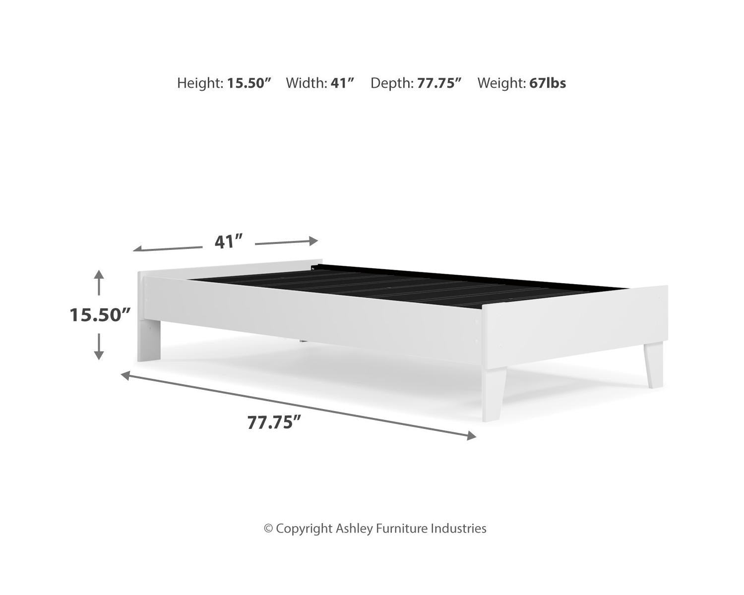 Piperton Twin Platform Bed