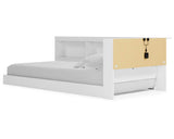 Cama con librería y almacenamiento Piperton Twin