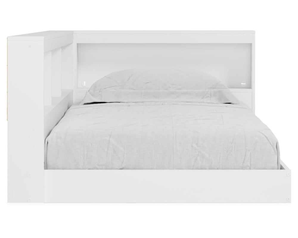 Cama con librería y almacenamiento Piperton Twin