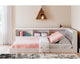 Cama con estantería completa y espacio de almacenamiento Piperton