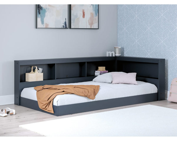 Cama con librería y almacenamiento Simmenfort Twin