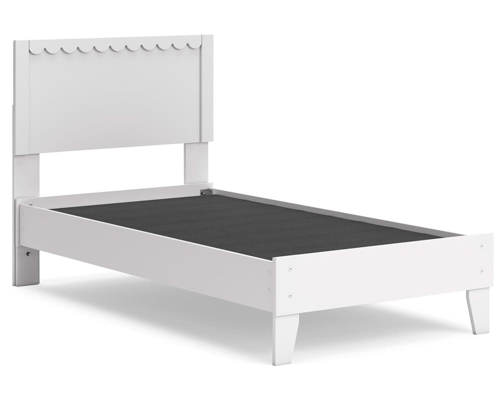 Cama con plataforma y dos paneles Hallityn