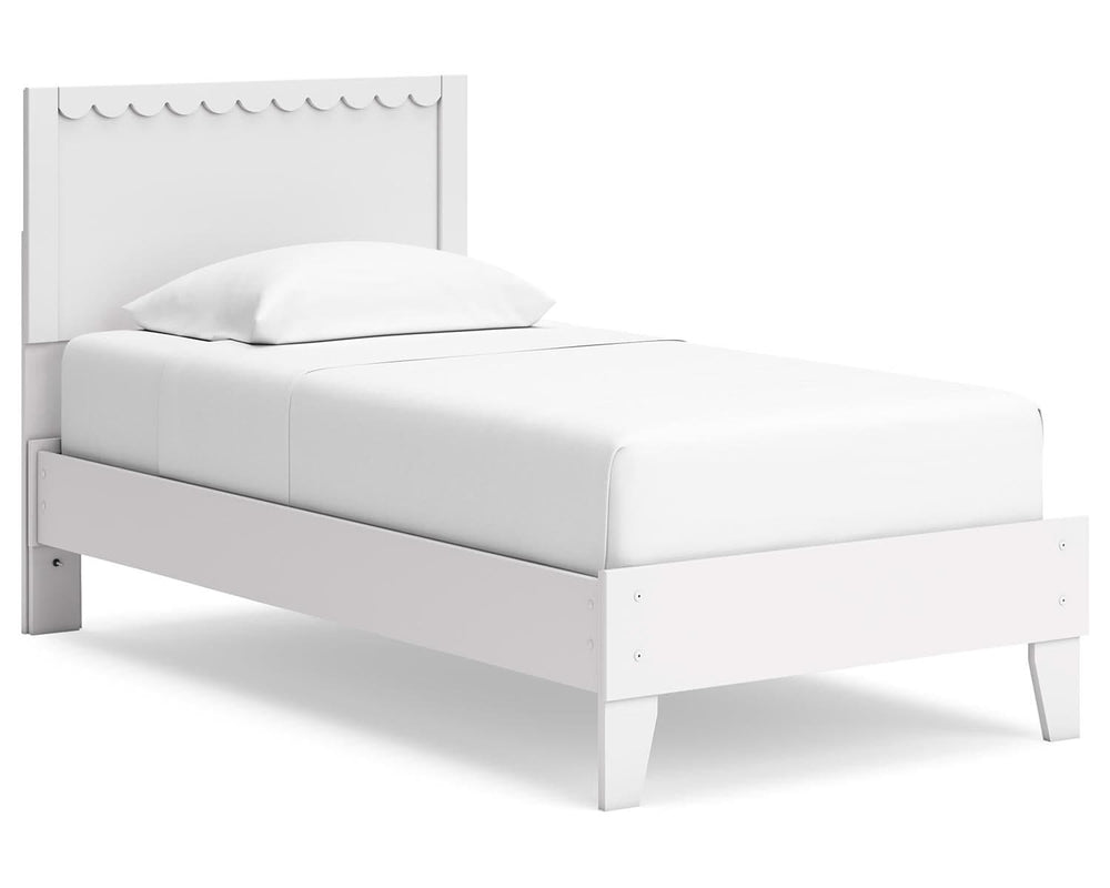 Cama con plataforma y dos paneles Hallityn