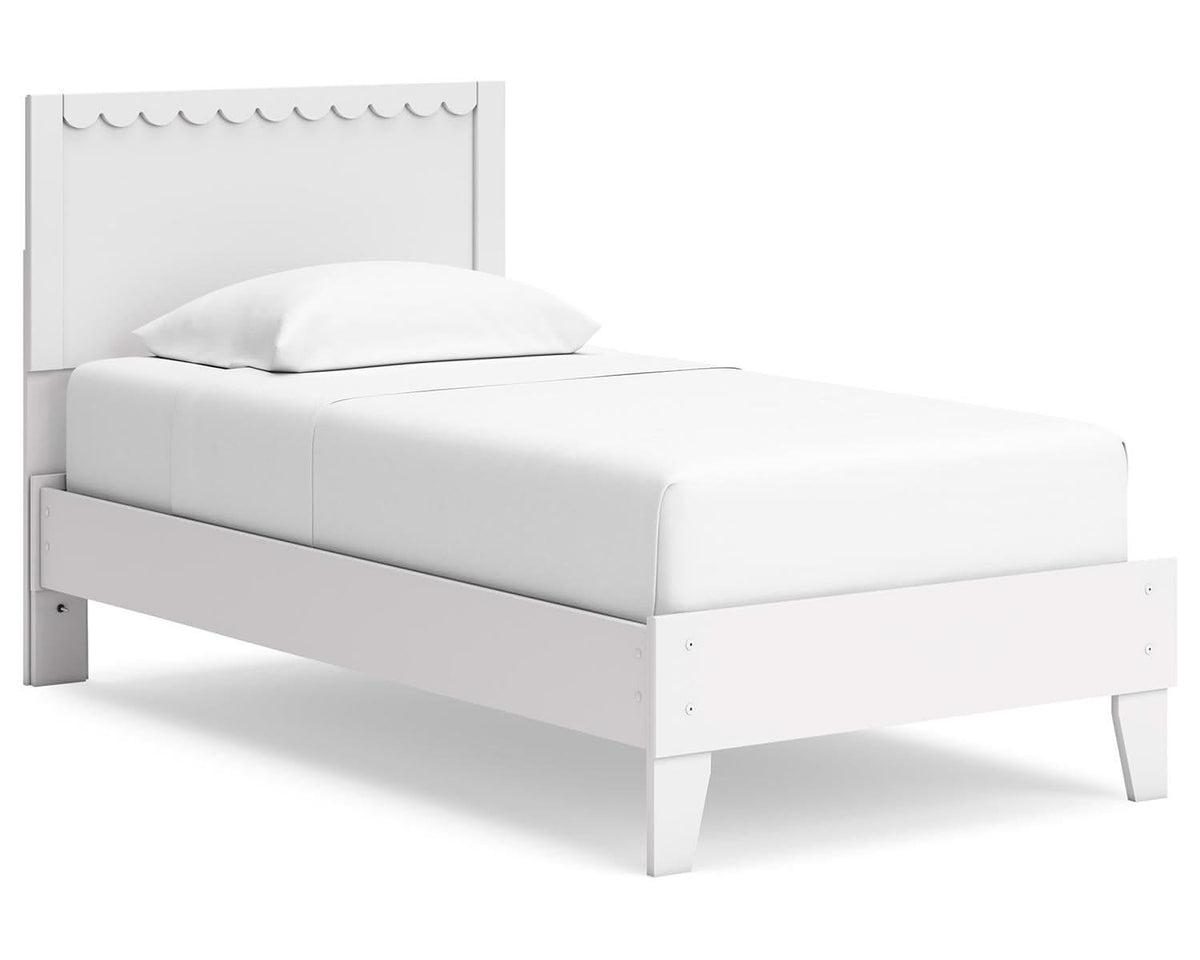 Cama con plataforma y dos paneles Hallityn