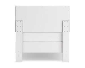 Cama con plataforma y dos paneles Hallityn
