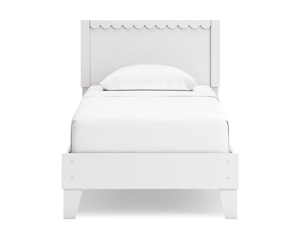 Cama con plataforma y dos paneles Hallityn