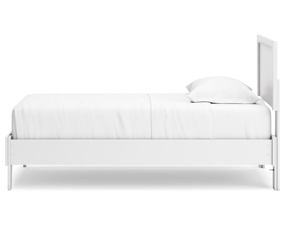 Cama con plataforma y dos paneles Hallityn