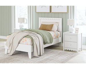 Cama con plataforma y dos paneles Hallityn