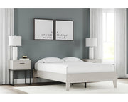 Socalle Queen Platform Bed and Nightstand