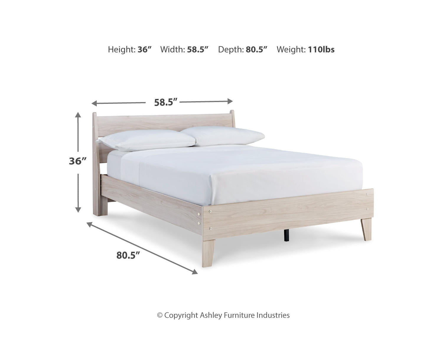 Socalle Full Panel Platform Bed