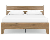 Cama Queen con plataforma y paneles Deanlow
