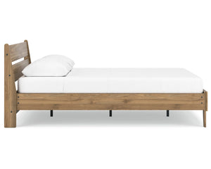 Cama Queen con plataforma y paneles Deanlow