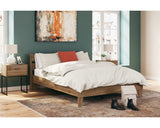 Cama Queen con plataforma y paneles Deanlow