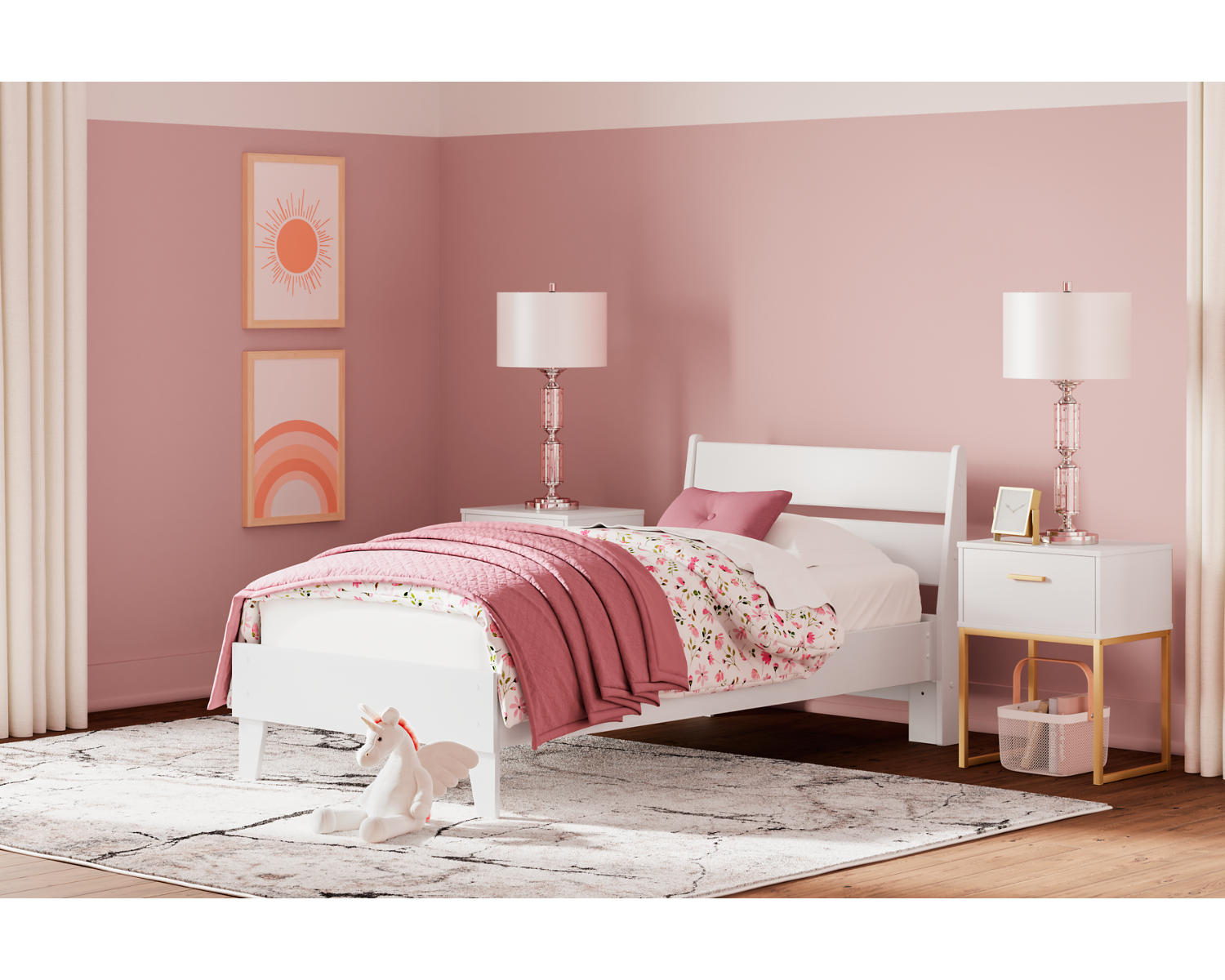 Socalle Twin Panel Platform Bed