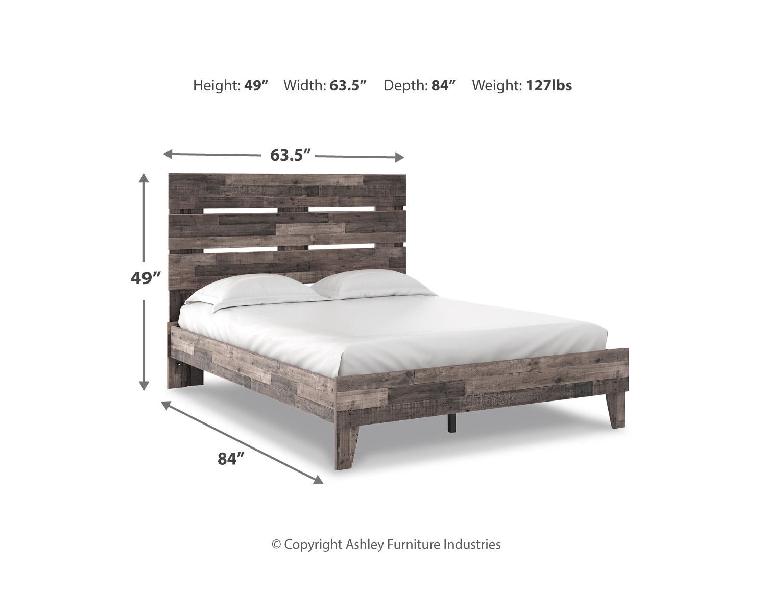 Neilsville Queen Panel Platform Bed