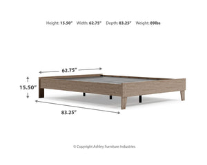 Cama Queen con plataforma Oliah