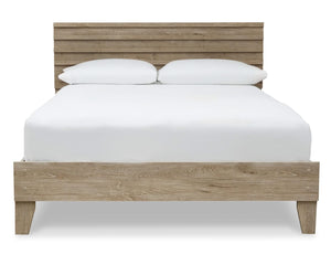 Cama Queen con plataforma y paneles Oliah